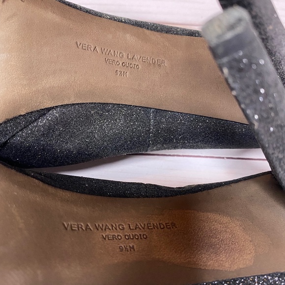 📍Vera Wang Lavender glitter peep platform heel - Picture 7 of 9